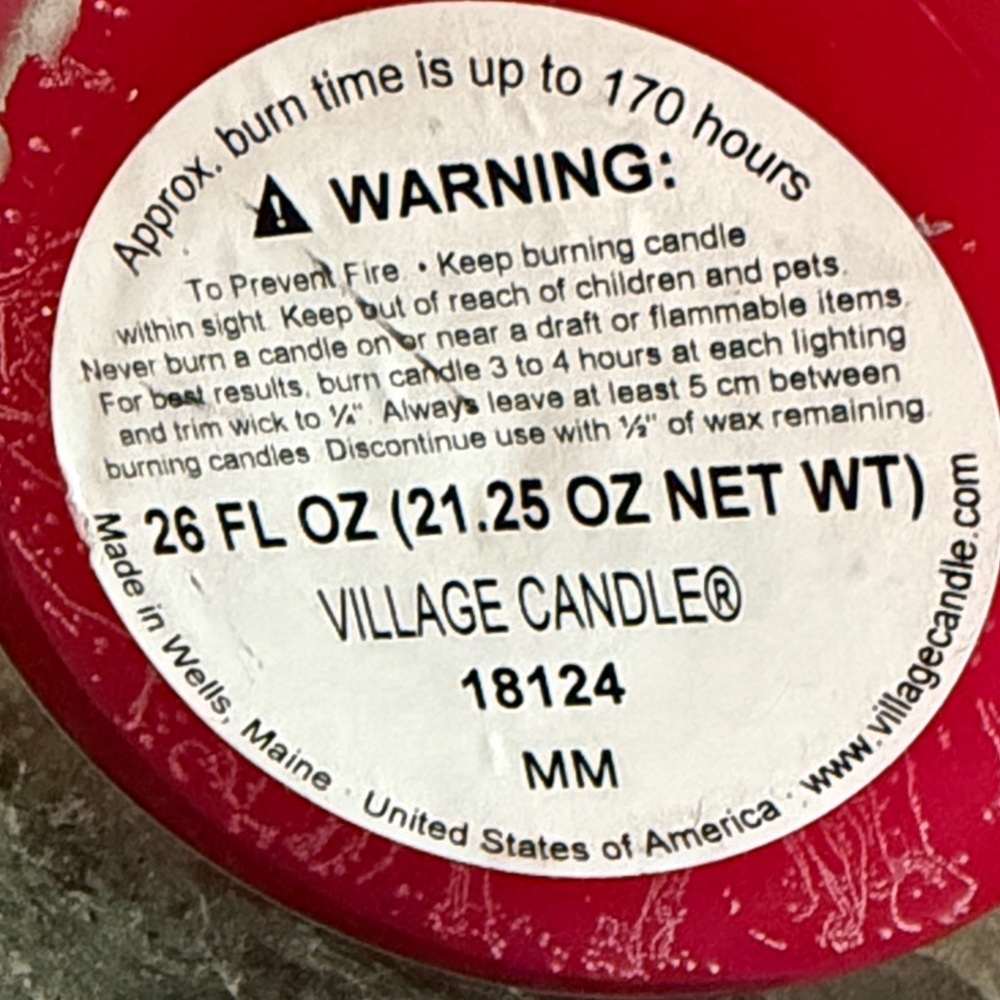 Village Candle Limited Edition 'MOM I Love You' Red Rose Jar Candle - Picture 9 of 9